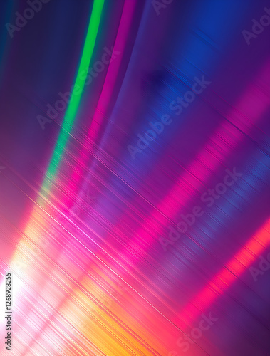  Futuristic hi-tech style background featuring a close-up image of a iridescence steel smooth and sharp metal surface. Perfect for technology, innovation or cyberpunk style design.