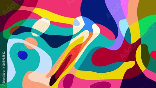 Colorful abstract psychedelic fluid background for summer music festival	