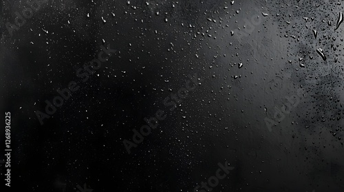 Dramatic dark rainy storm landscape with wet reflective puddles and moody clouds in an abstract minimalist and atmospheric background  The scene has a gloomy moody