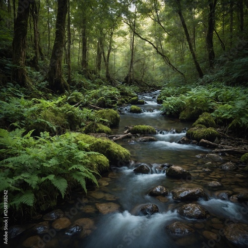 stream in the forest