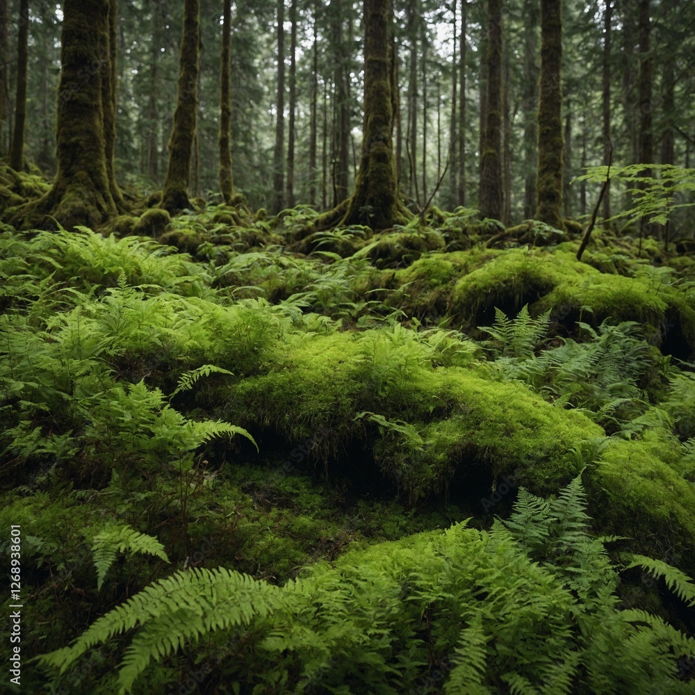 Fototapeta premium footpath in the forest