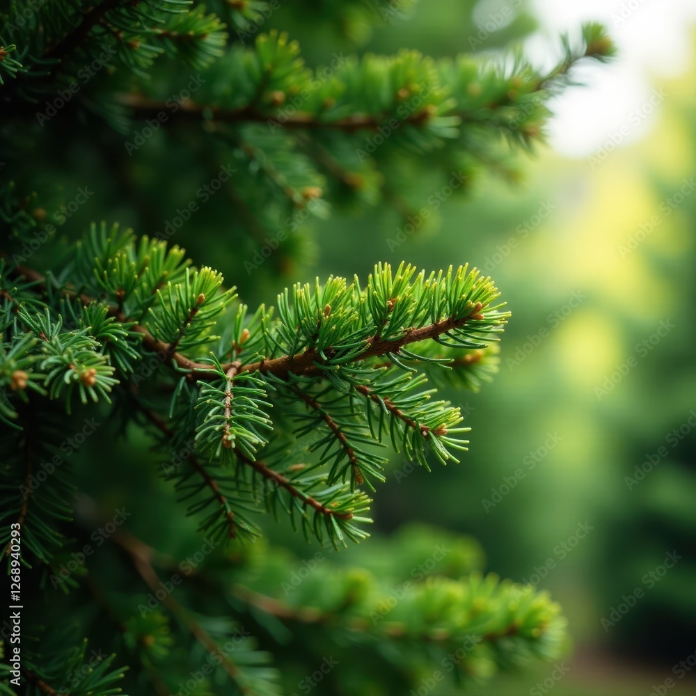 Reaching conifer branches, textured bark, needles , spruce, sunlight Reaching conifer branches, textured bark, needles , spruce, sunlight