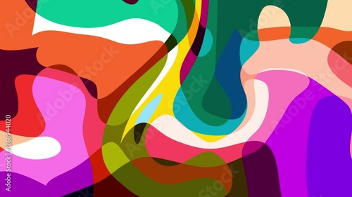 Colorful abstract psychedelic fluid background for summer music festival	