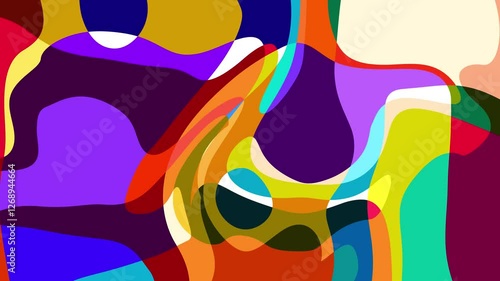 Colorful abstract psychedelic fluid background for summer music festival	