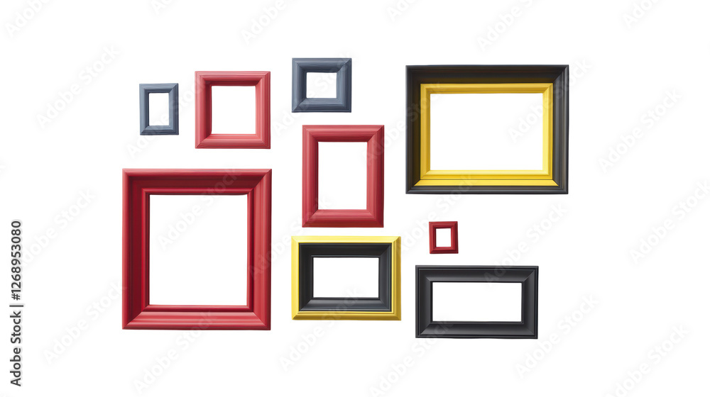 Isolated Colorful Photo Frames Isolated Colorful Photo Frames