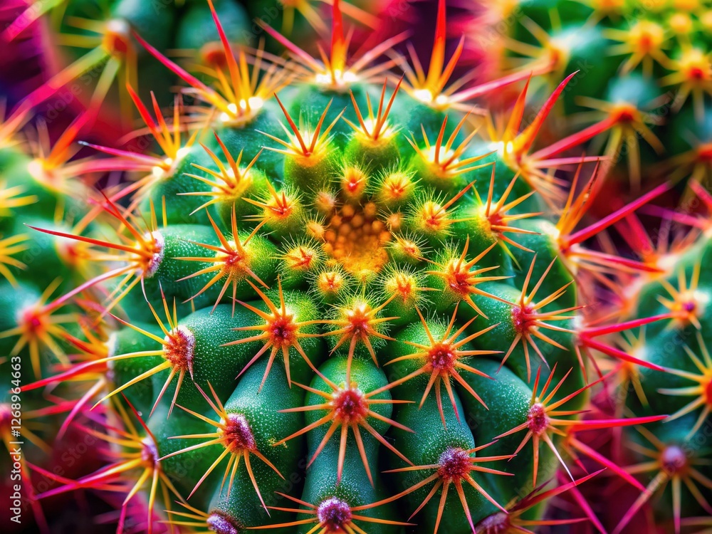 Close-Up Cactus Wallpaper Background Pattern: Arid Desert Texture Design Close-Up Cactus Wallpaper Background Pattern: Arid Desert Texture Design