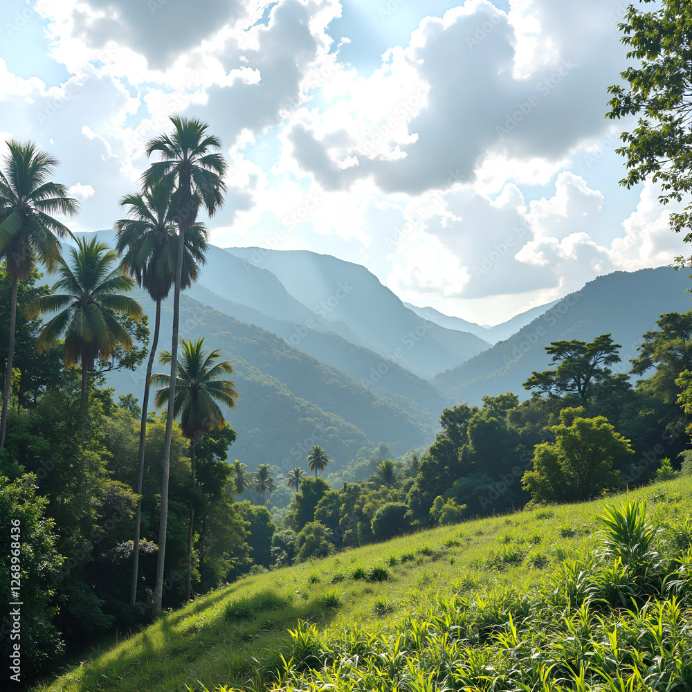 Fototapeta premium mountain landscape in the summer