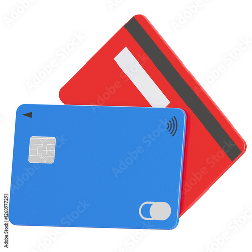 Credit Cards 3D Icon