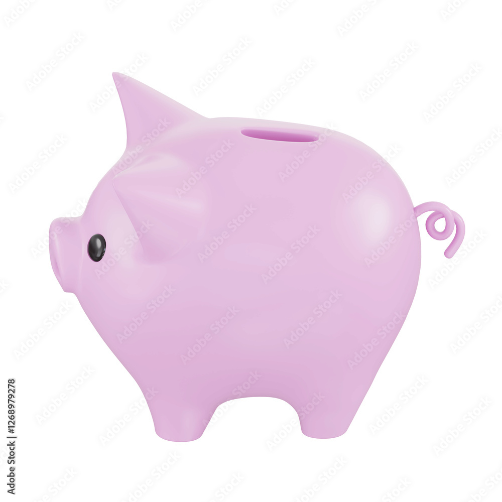 Piggy Bank 3D Icon Piggy Bank 3D Icon