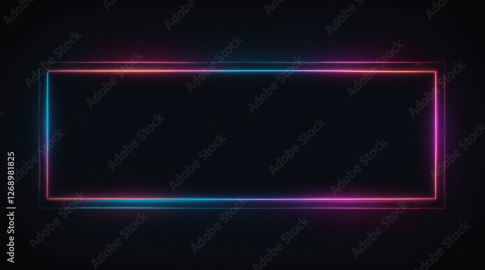 Empty neon rectangle frame with shining effect on dark background with copy space. Black Friday, Cyber Monday. Online shopping, sale and discount concept. 80s, 90s retro style. Synthwave, Retrowave
Empty neon rectangle frame with shining effect on dark background with copy space. Black Friday, Cyber Monday. Online shopping, sale and discount concept. 80s, 90s retro style. Synthwave, Retrowave