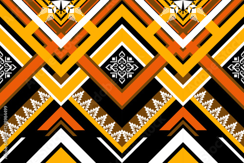 Geometric ethnic pattern seamless design for background ,Tribal geometric seamless patterns, ethnic design, hipster backdrop, wallpaper Background, Design curtain, carpet ,fabric ,textile 