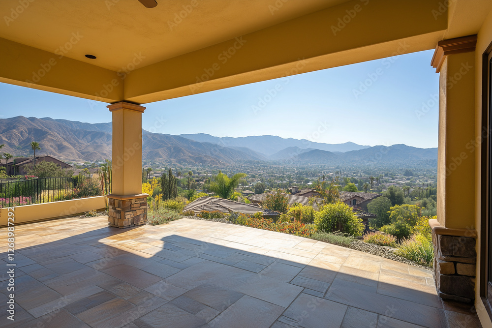 Outdoor Area of a Glendale, California Home: Natural Landscaping & Modern Design