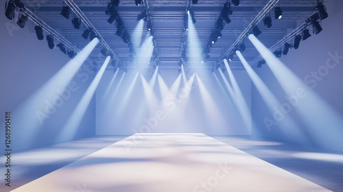 Stylish Contemporary Runway with Dramatic Lighting