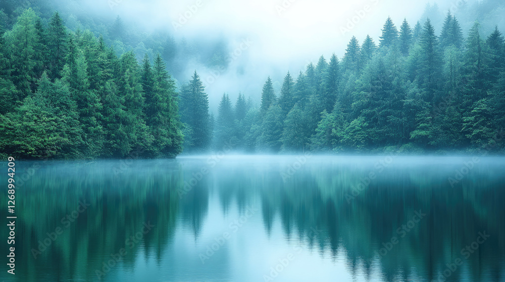 A hidden lake A hidden lake