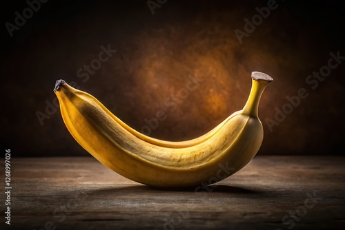 Low Light Banana Smile: Moody Fruit Still Life Photography