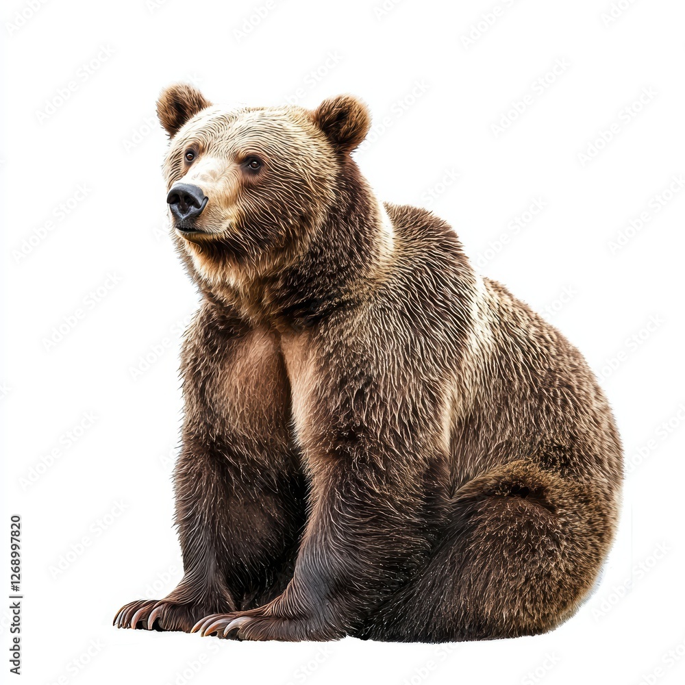 Obraz premium Bear isolated on white