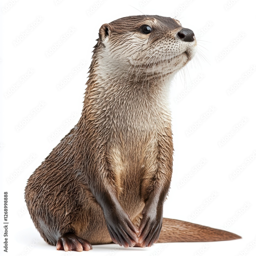 Otter isolated on white Otter isolated on white