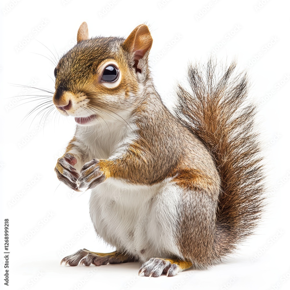 Fototapeta premium Squirrel isolated on white