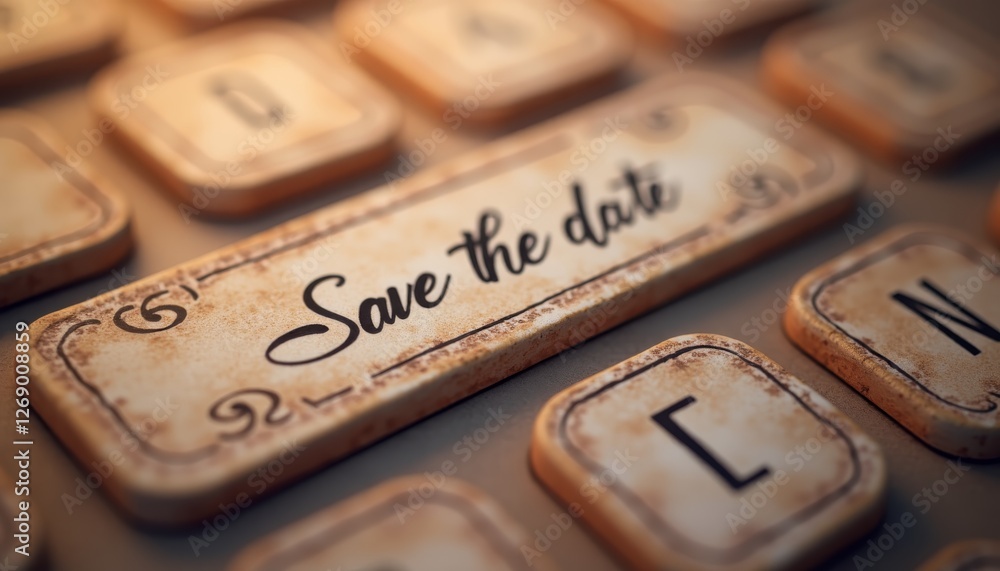 Save the date buttons, time reminders in a visual design Save the date buttons, time reminders in a visual design