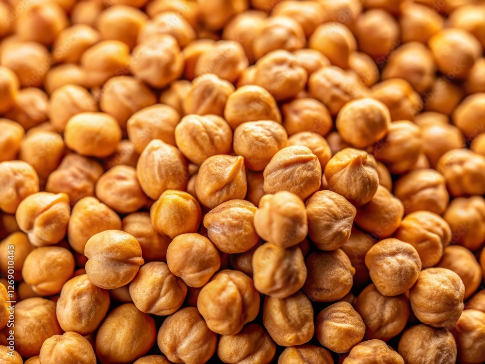 Macro Close-up of Chickpea Texture: Brown Legume Background - High-Resolution Stock Photo Macro Close-up of Chickpea Texture: Brown Legume Background - High-Resolution Stock Photo