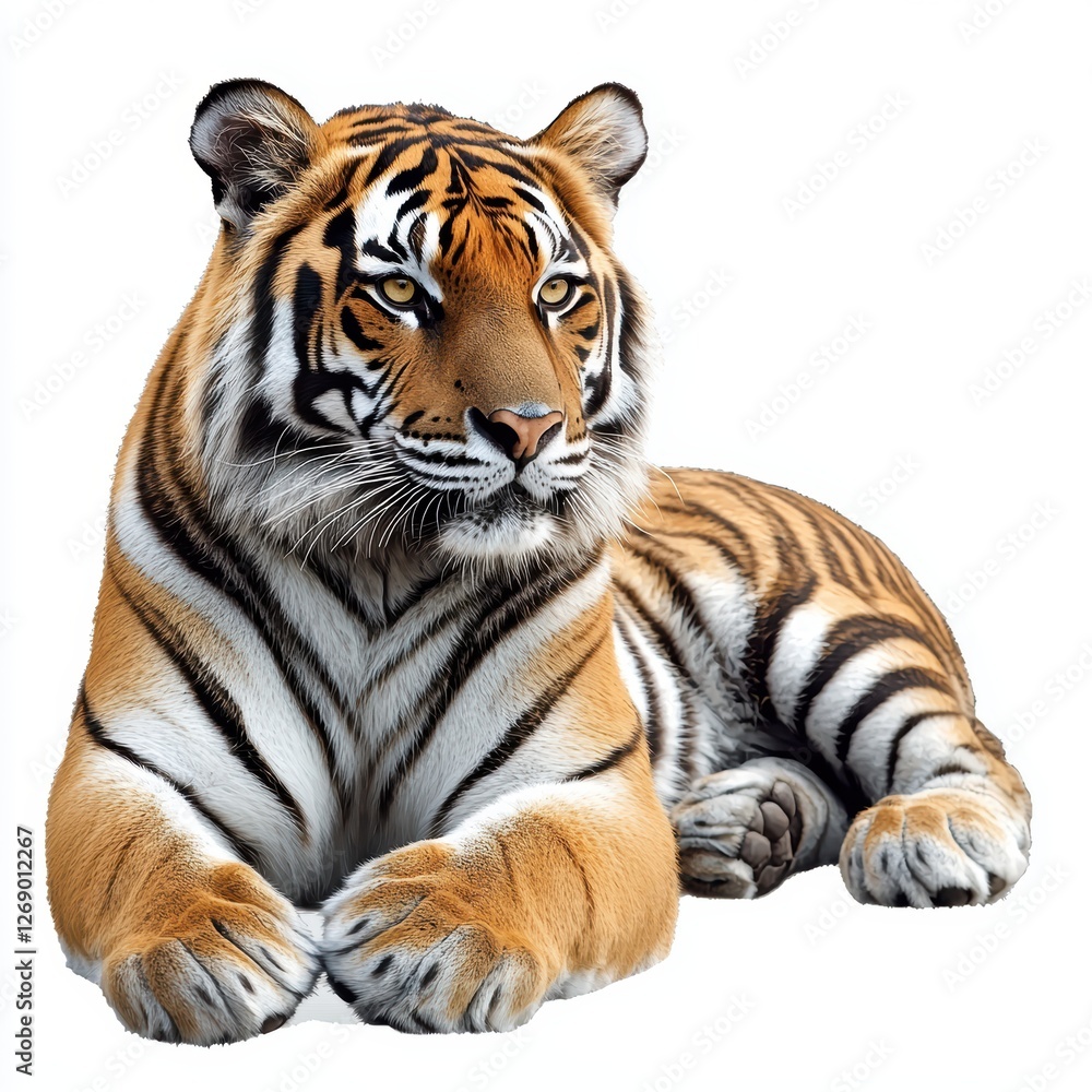 Fototapeta premium Tiger isolated on white