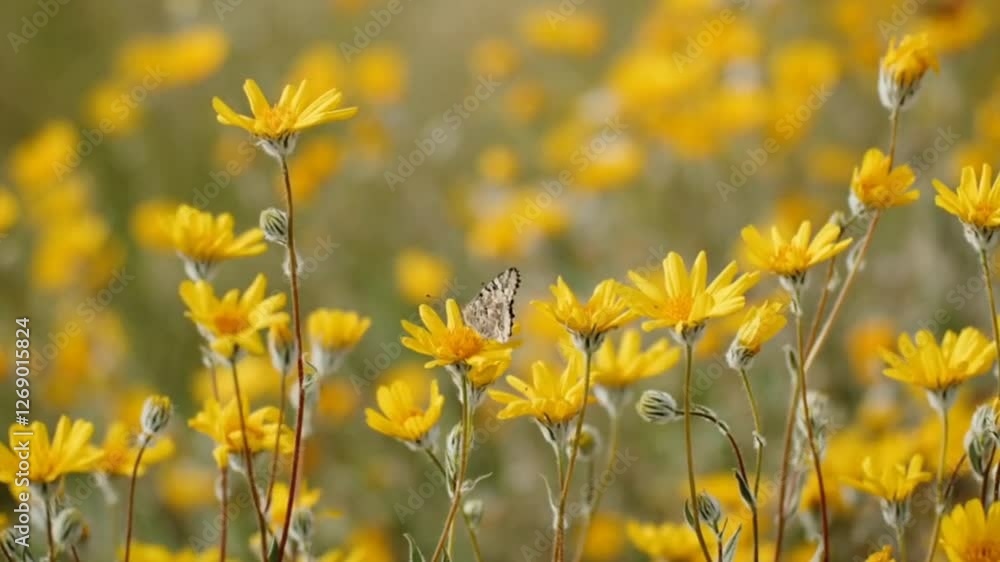 Yellow Flowers in the Field | Scenic Nature | 4K HD Yellow Flowers in the Field | Scenic Nature | 4K HD
