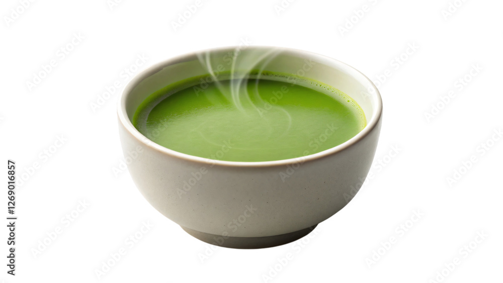 A hot cup of healthy green tea