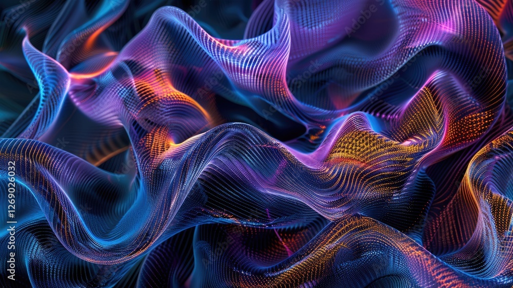 A visually stunning abstract depiction featuring flowing waves in blue and purple tones, creating a dynamic and mesmerizing effect suitable for digital backgrounds or creative projects. A visually stunning abstract depiction featuring flowing waves in blue and purple tones, creating a dynamic and mesmerizing effect suitable for digital backgrounds or creative projects.