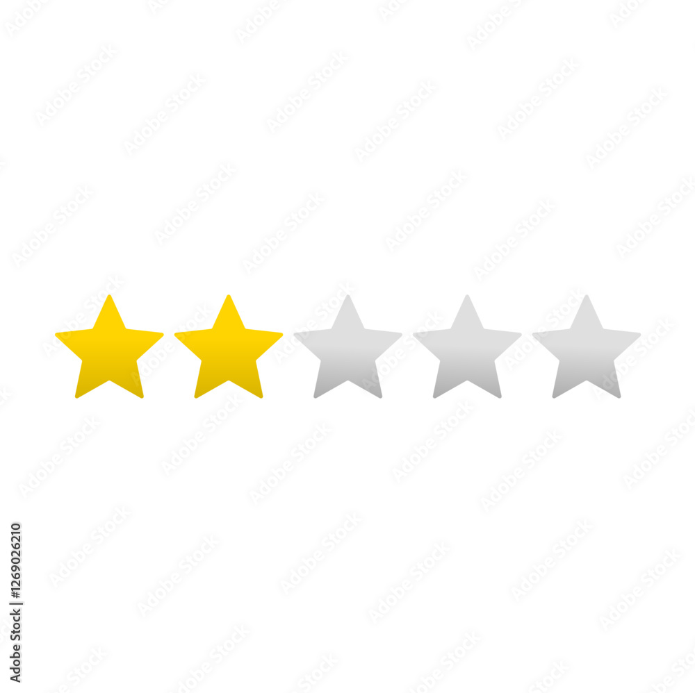 Five stars quality rating icon. Vector illustration. Five stars quality rating icon. Vector illustration.