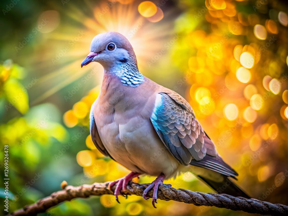 Majestic Dove Eye Contact: Aerial View of a Bird Gazing Directly at the Camera Majestic Dove Eye Contact: Aerial View of a Bird Gazing Directly at the Camera