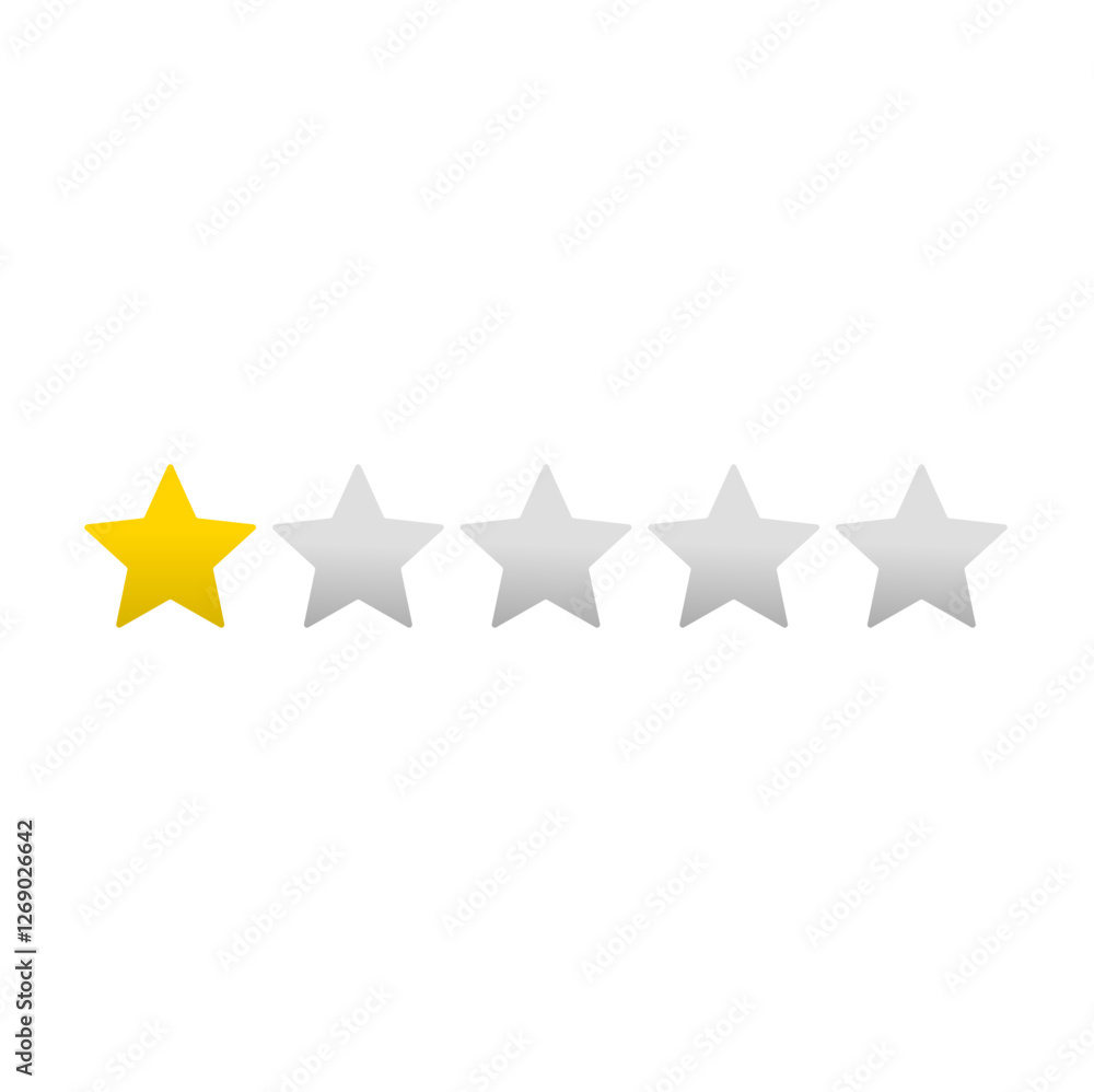Five stars quality rating icon. Vector illustration. Five stars quality rating icon. Vector illustration.