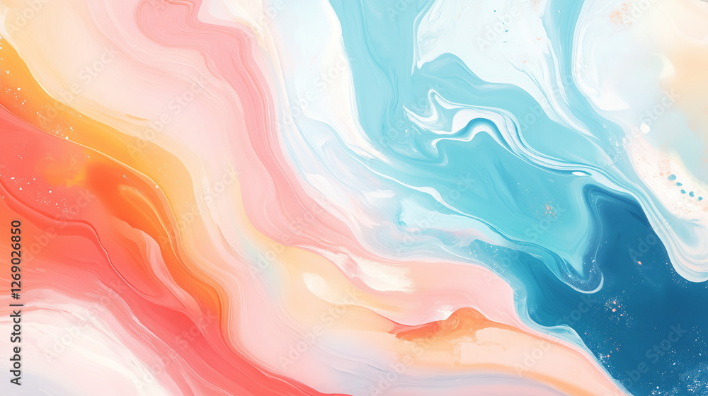 Fototapeta premium abstract watercolor background with watercolor splashes