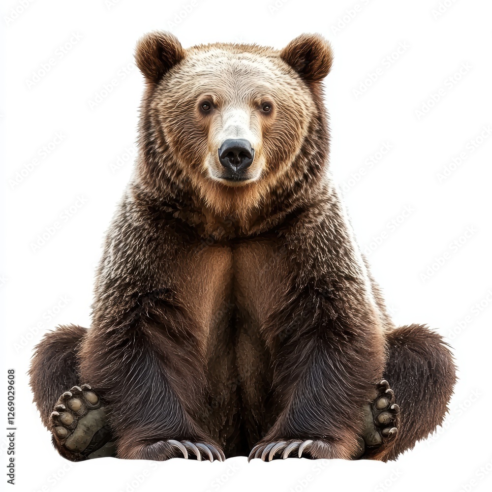 Fototapeta premium Bear isolated on white