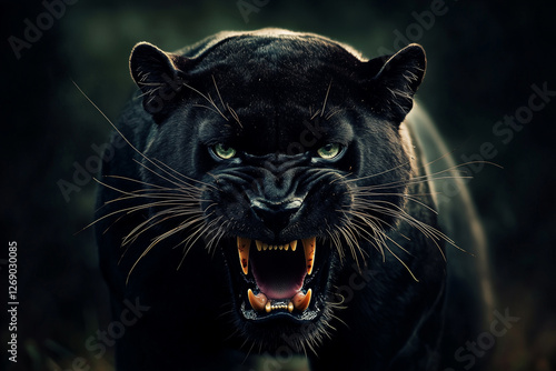 portrait of a black panther