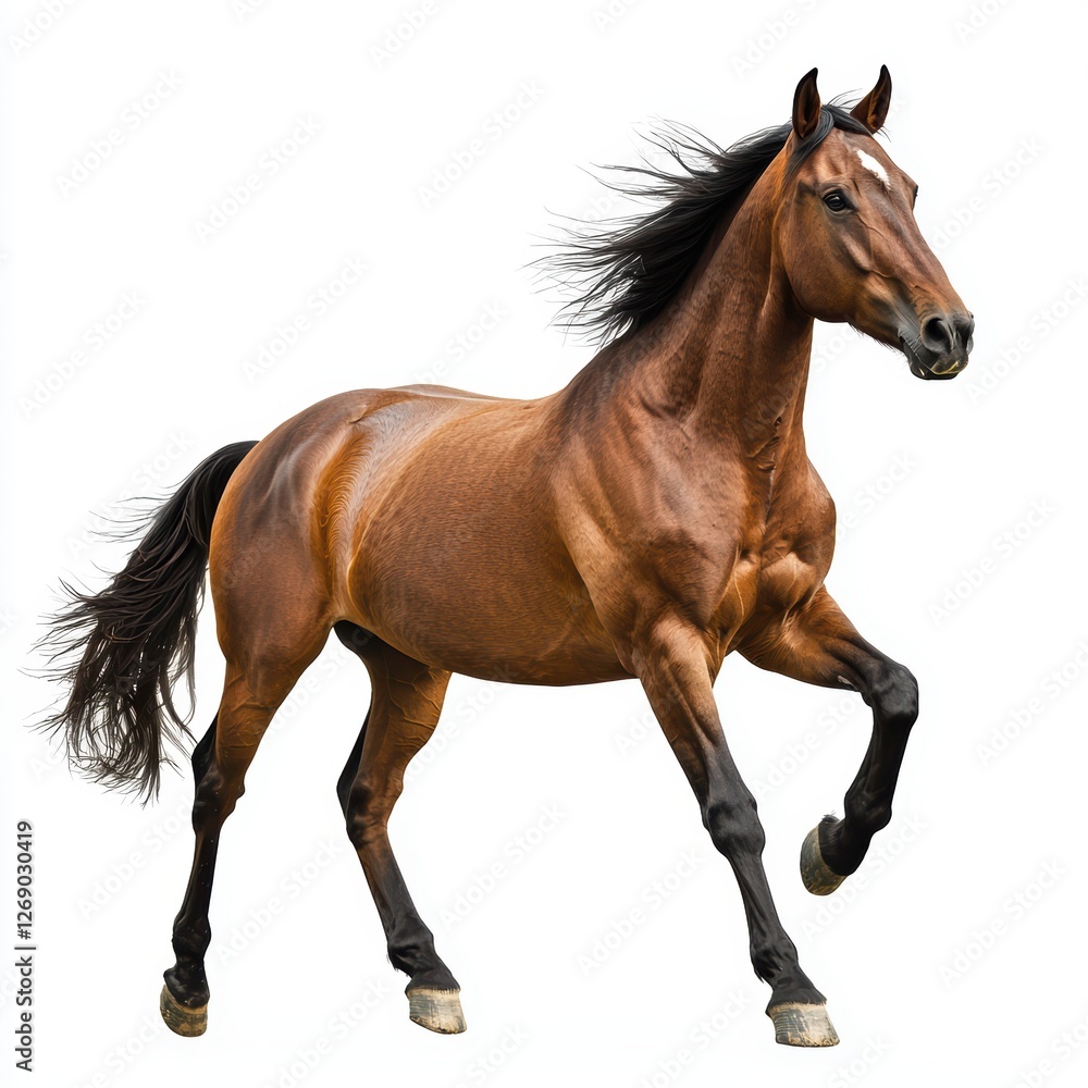 Obraz premium Horse isolated on white