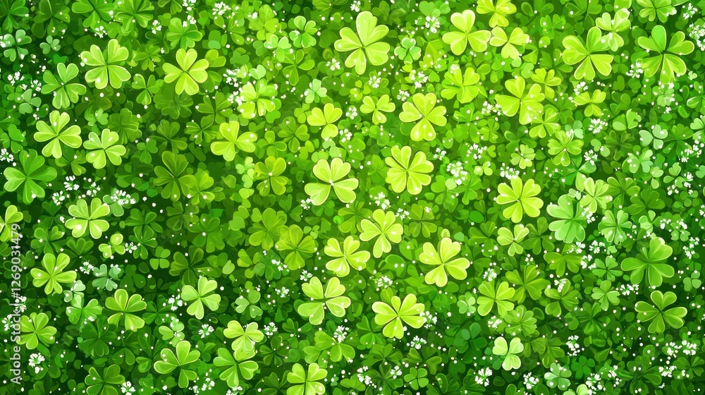 Vibrant Green Clover Field Nature's Beautiful Canvas Vibrant Green Clover Field Nature's Beautiful Canvas
