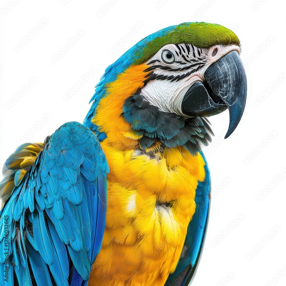 Obraz premium Macaw parrot isolated on white