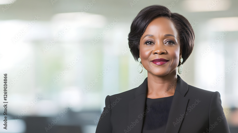 Portrait of a Middle-aged African American Woman in Politics
Portrait of a Middle-aged African American Woman in Politics