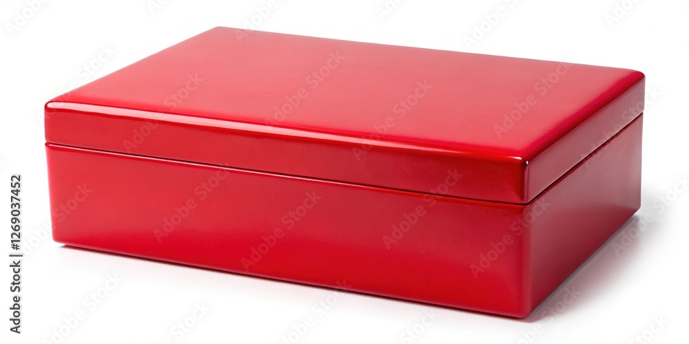 Red box on white background, isolated Red box on white background, isolated