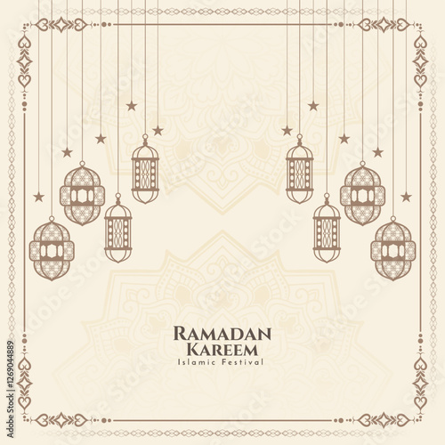 Ramadan Kareem Islamic Holy month festival background