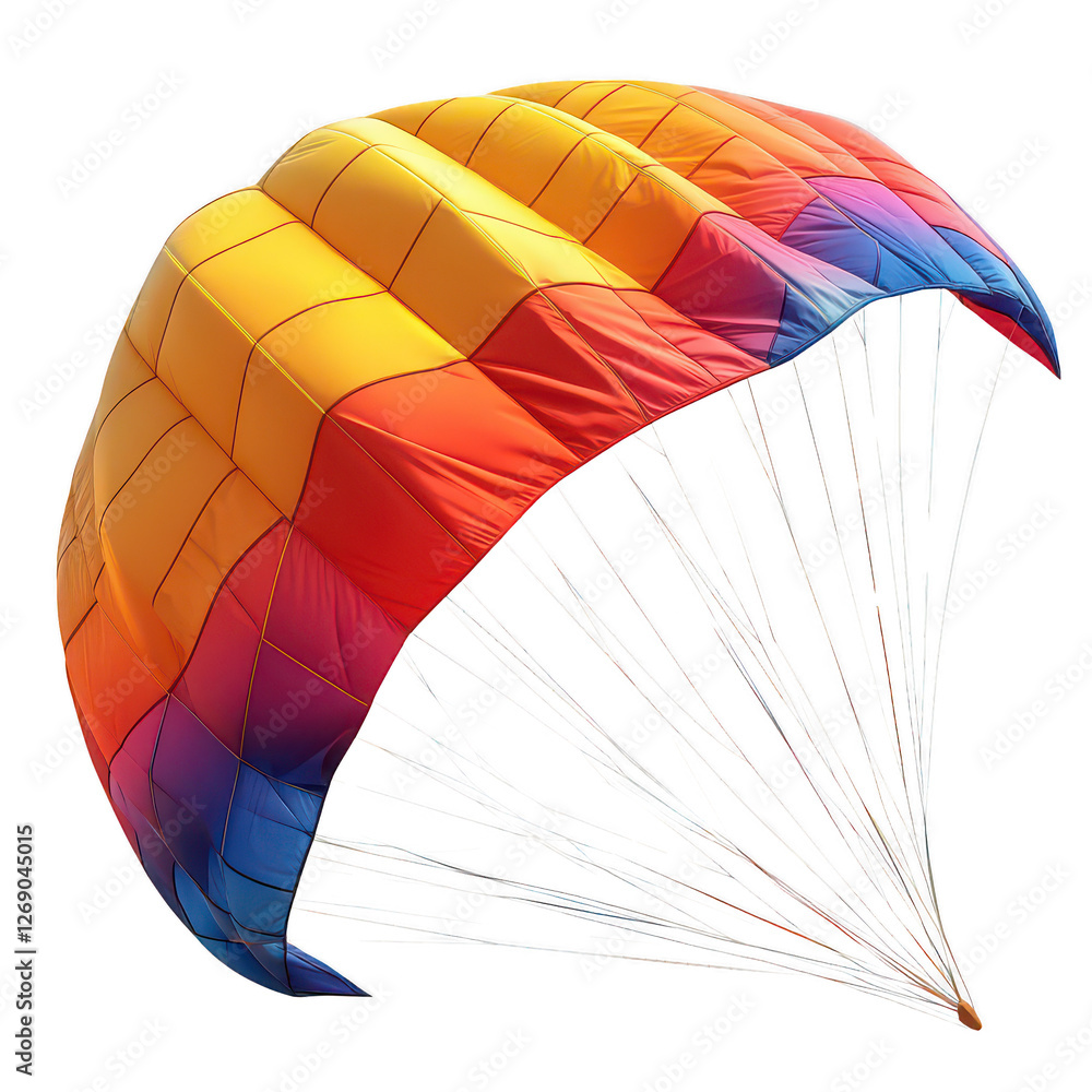 Obraz premium Colorful kite isolated on transparent background