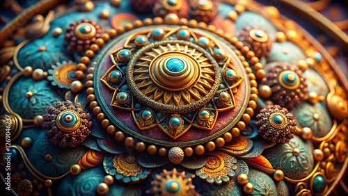 Wallpaper Mural Mid-Century Modern & Victorian Era Macro Details: Vintage Jewelry, Fabrics & Textures Torontodigital.ca