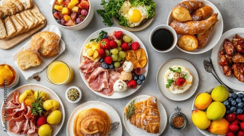 Wallpaper Mural A Delicious and Varied Breakfast Spread Torontodigital.ca