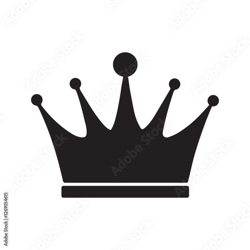 Crown icon. Crown symbol Vector illustration