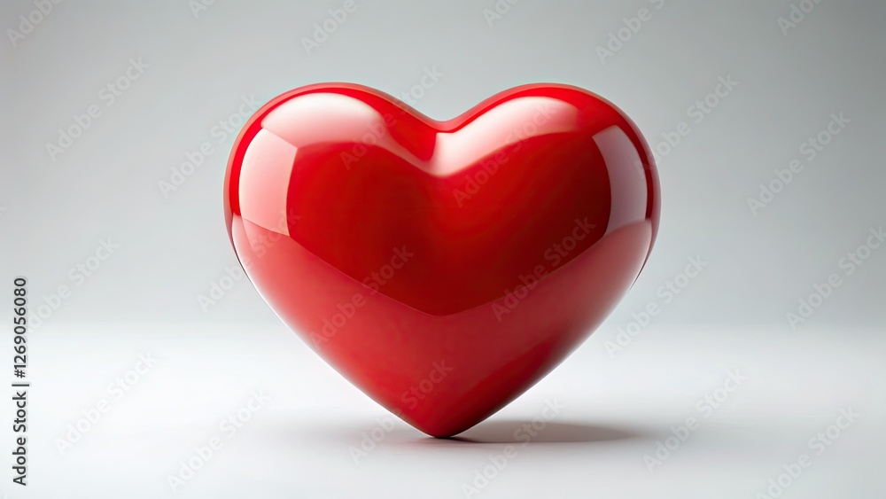 Fashion photography featuring an abstract, heart-shaped, red 3D heart conveys romance. Fashion photography featuring an abstract, heart-shaped, red 3D heart conveys romance.