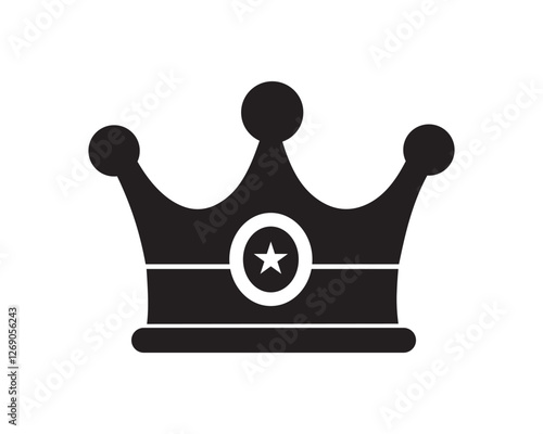 Crown icon. Crown symbol Vector illustration