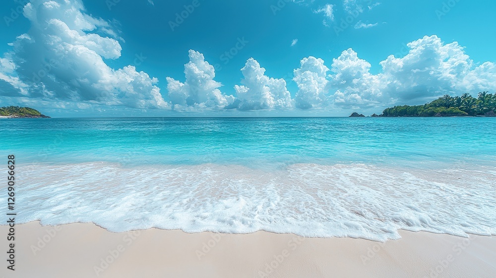 Pristine clear blue water reflecting sunlight on a calm day Pristine clear blue water reflecting sunlight on a calm day