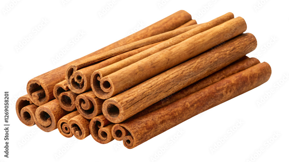 cinnamon sticks isolated on white cinnamon sticks isolated on white