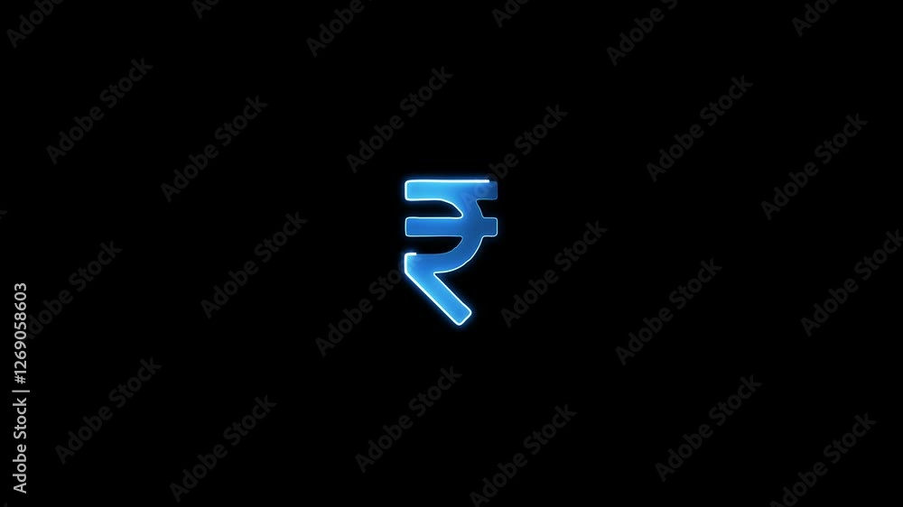 Glowing neon symbol rupee sign.rupee icon with neon effects.A glowing neon depiction of the Indian rupee currency symbol. Glowing neon symbol rupee sign.rupee icon with neon effects.A glowing neon depiction of the Indian rupee currency symbol.