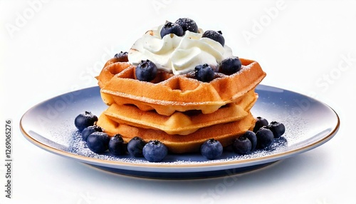Delicious Plate of Blueberr...
